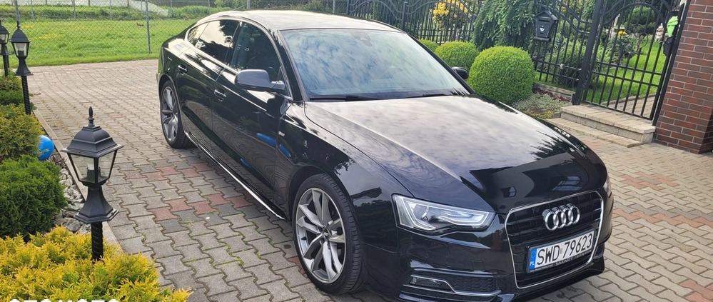 Audi A5 cena 83000 przebieg: 70050, rok produkcji 2014 z Sułkowice małe 121